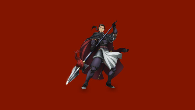 Man black suit sword red free wallpaper for desktop - medium preview image