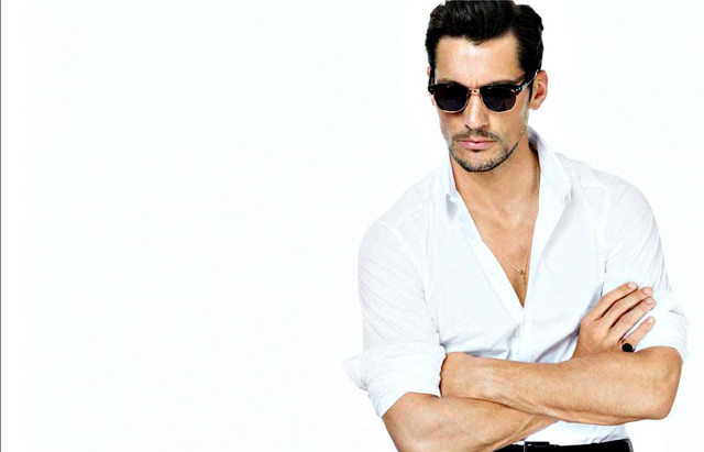 Man white shirt sunglasses posing free wallpaper for desktop - medium preview image