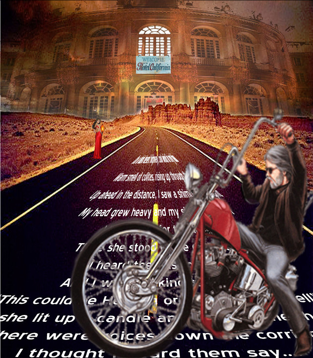 Man motorcycle road words ride free wallpaper for tablet - medium preview image