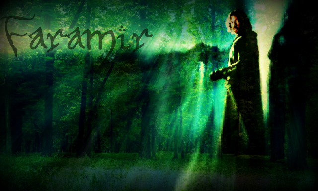 Man forest sword fear glowing free wallpaper for desktop - medium preview image
