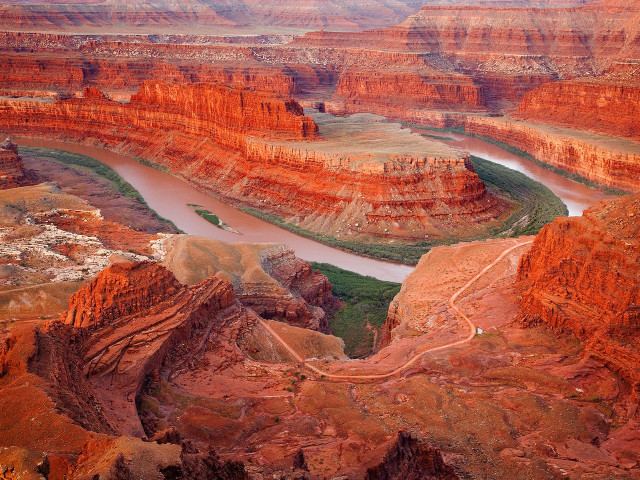 River canyon mountains cliffs nature free wallpaper for desktop - medium preview image