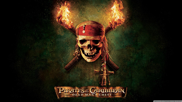 Pirate skull cross sword flames free wallpaper for desktop - medium preview image