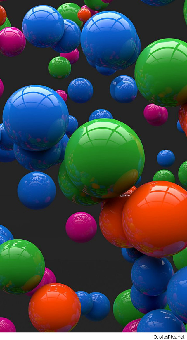 Floating balls black background red #2 free wallpaper for mobile - medium preview image