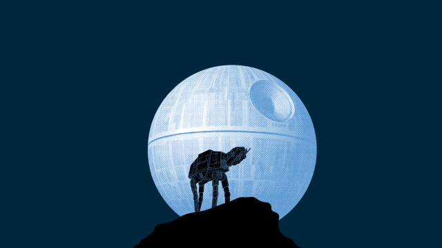 Death star camel night sky free wallpaper for desktop - medium preview image