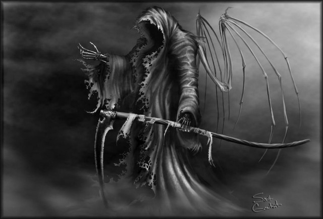 Demon holding stick demon other free wallpaper for desktop - medium preview image