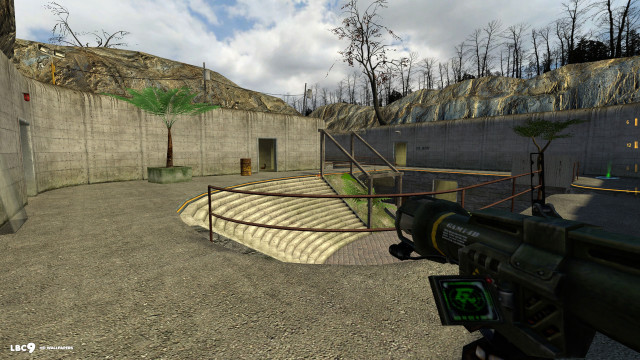 Gun desert wall fence green free wallpaper for desktop - medium preview image