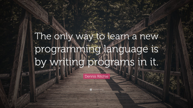 Bridge quote learning programming language free wallpaper for desktop - medium preview image