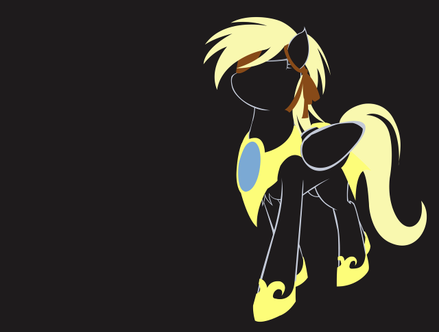 Cartoon pony yellow mane blue free wallpaper for desktop - medium preview image