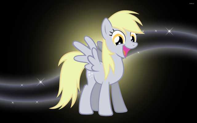 Cartoon pony light black background free wallpaper for desktop - medium preview image