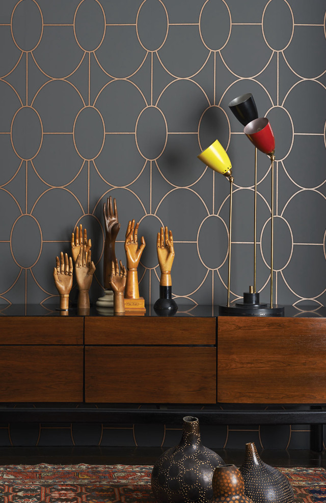 Table wooden cabinet lamp hands free wallpaper for mobile - medium preview image