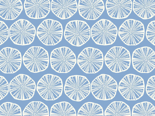 Blue white pattern circles design free wallpaper for desktop - medium preview image