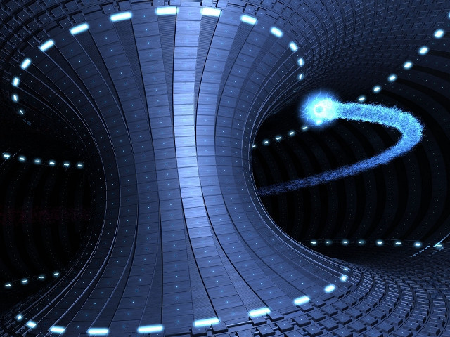 Blue tunnel blue arrow white free wallpaper for desktop - medium preview image