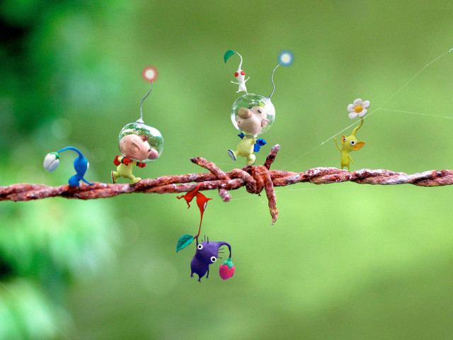 Tiny toy animals rope green #2 free wallpaper for desktop - medium preview image