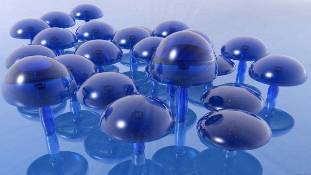 Blue glass balls tabletop blue #2 free wallpaper for desktop - medium preview image