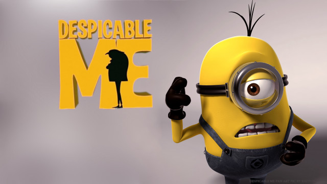 Minion despicable me sign eddie free wallpaper for desktop - medium preview image