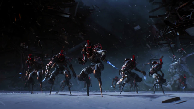 Group horses snow night lights free wallpaper for desktop - medium preview image