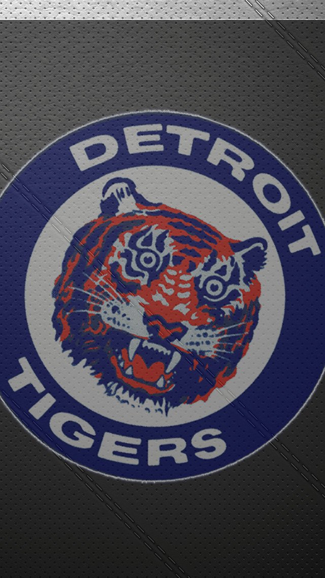 Detroit tigers logo blue circle free wallpaper for mobile - medium preview image