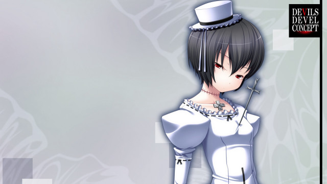 Woman white dress hat sword #2 free wallpaper for desktop - medium preview image