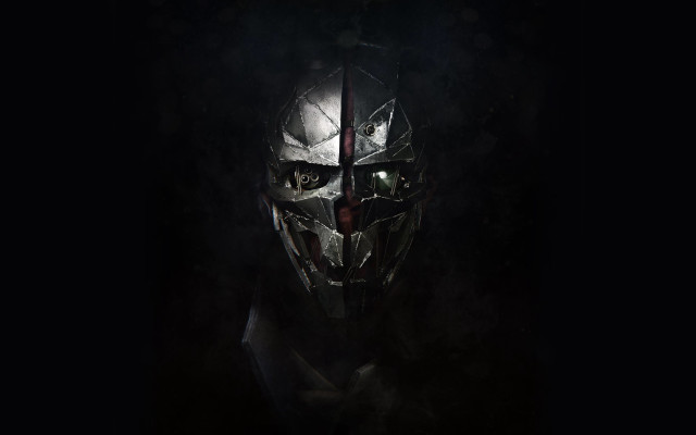 Dark knight mask red light free wallpaper for desktop - medium preview image