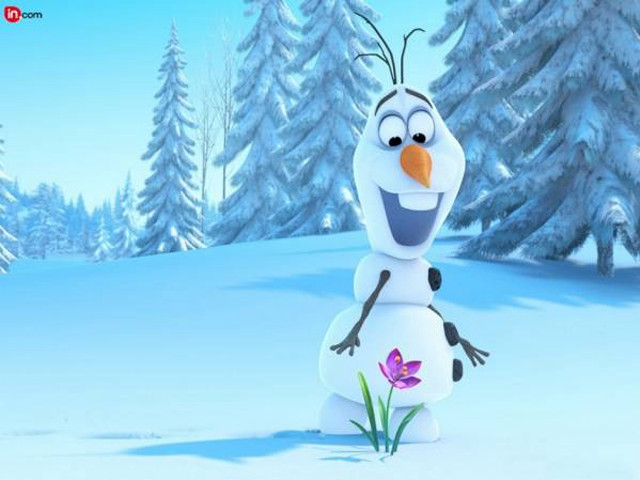Cartoon character snow flower pine free wallpaper for desktop - medium preview image