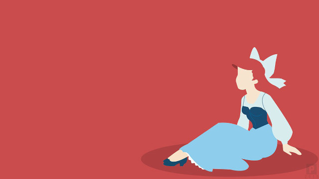 Woman sitting bow head blue free wallpaper for desktop - medium preview image