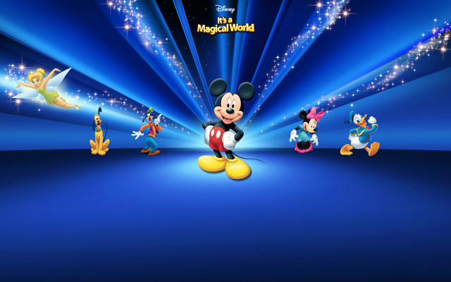 Mickey mouse wallpaper characters blue #6 free wallpaper for desktop - medium preview image