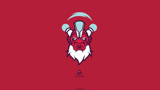Red black demon face horns free wallpaper for desktop - medium preview image