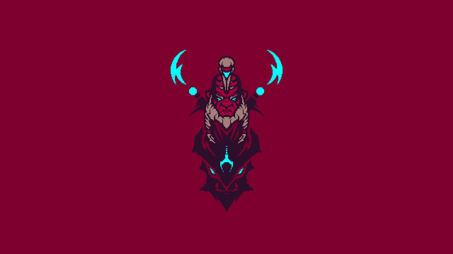 Red bull horns head red free wallpaper for desktop - medium preview image