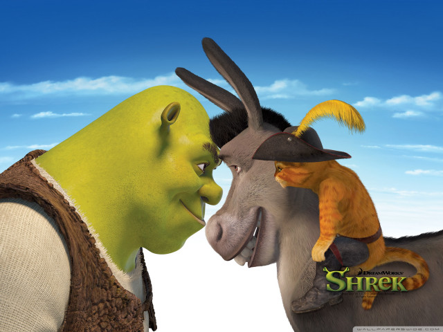 Man green mask donkey cartoon free wallpaper for desktop - medium preview image