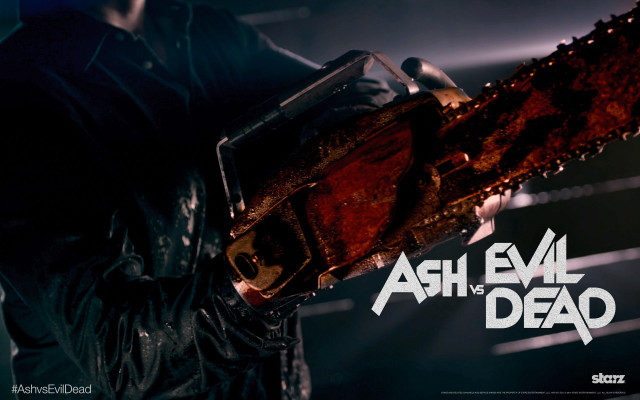 Man holding chainsaw ash dead free wallpaper for desktop - medium preview image