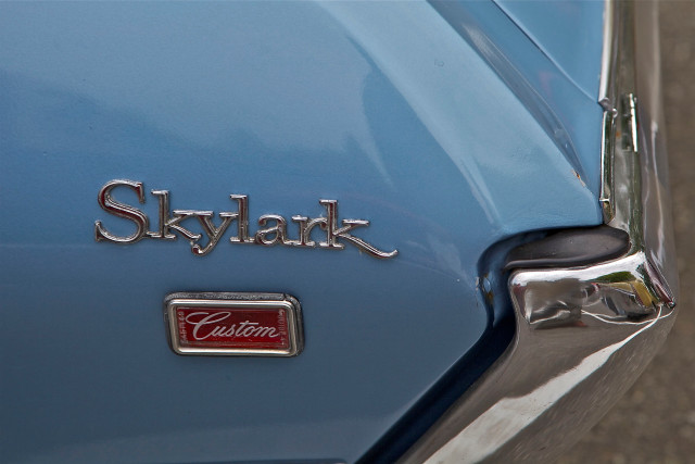 Sky blue car closeup nameplate free wallpaper for desktop - medium preview image