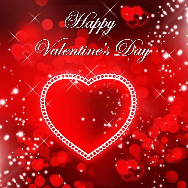 Valentines day card heart red free wallpaper for tablet - medium preview image