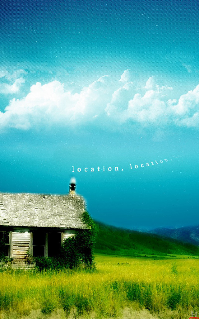 House field sky background message free wallpaper for mobile - medium preview image