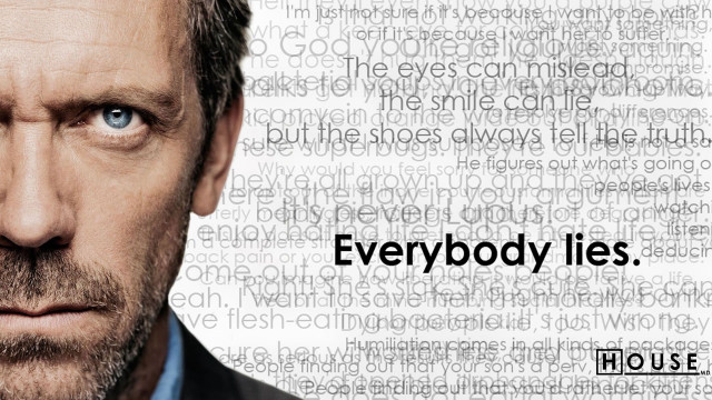 Man beard suit everybody lies free wallpaper for desktop - medium preview image