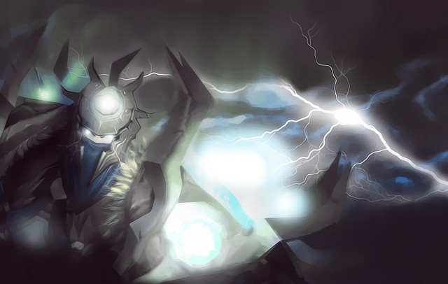 Man suit lightning bolt dark free wallpaper for desktop - medium preview image