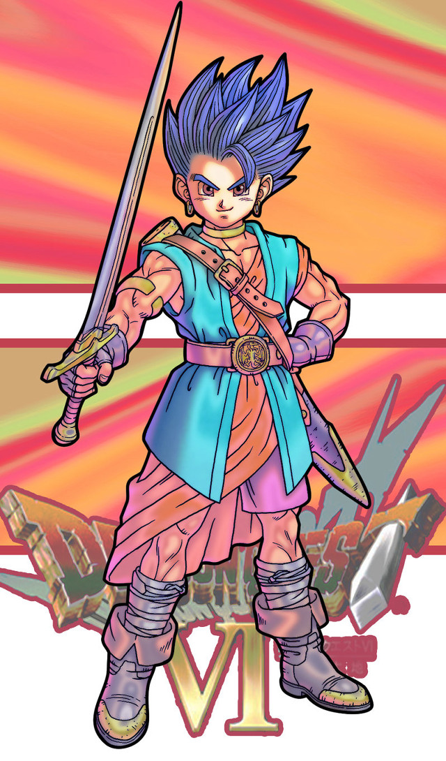 Cartoon character sword colorful background free wallpaper for mobile - medium preview image