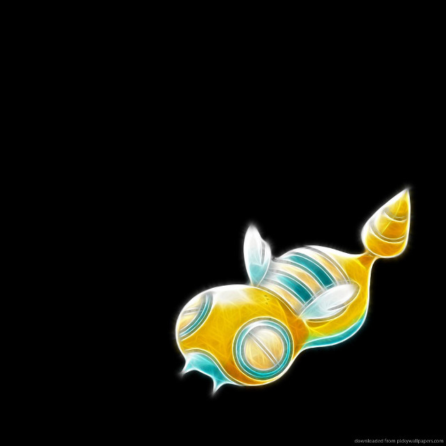 Yellow fish blue stripe black free wallpaper for tablet - medium preview image
