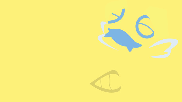 Smiling fish yellow background happy free wallpaper for desktop - medium preview image