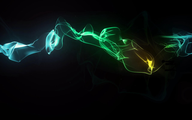 Black background green yellow light #6 free wallpaper for desktop - medium preview image