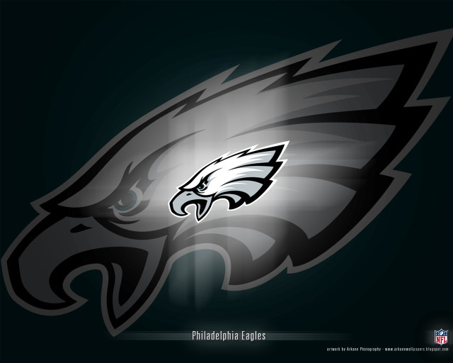 Eagles logo light shine black free wallpaper for desktop - medium preview image