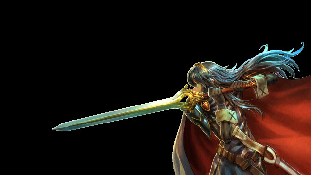 Woman sword cape head hand free wallpaper for desktop - medium preview image