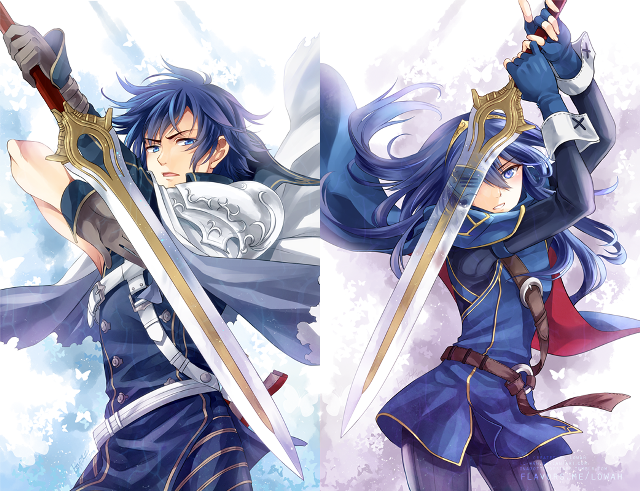 Anime characters swords holding fighting #4 free wallpaper for desktop - medium preview image
