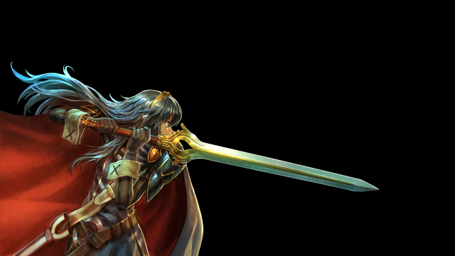 Woman sword shield cape armor free wallpaper for desktop - medium preview image