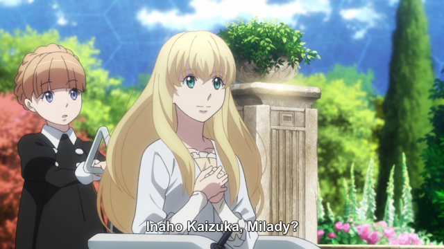 Anime characters standing building trees free wallpaper for desktop - medium preview image