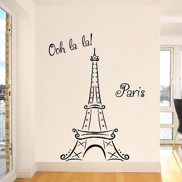 Eiffel tower paris wall decal free wallpaper for tablet - medium preview image