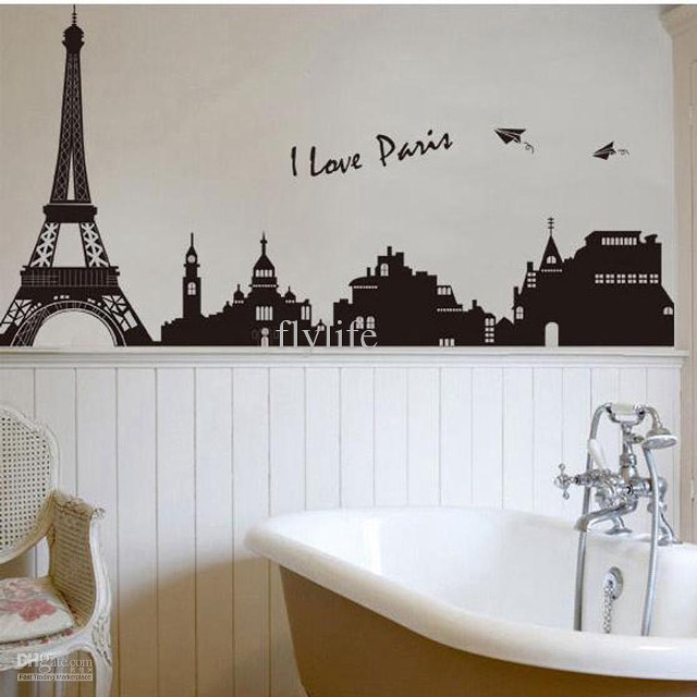 Bathtub wall sticker modern european free wallpaper for tablet - medium preview image