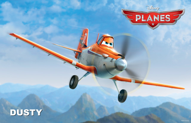 Cartoon airplane flying background logo free wallpaper for desktop - medium preview image
