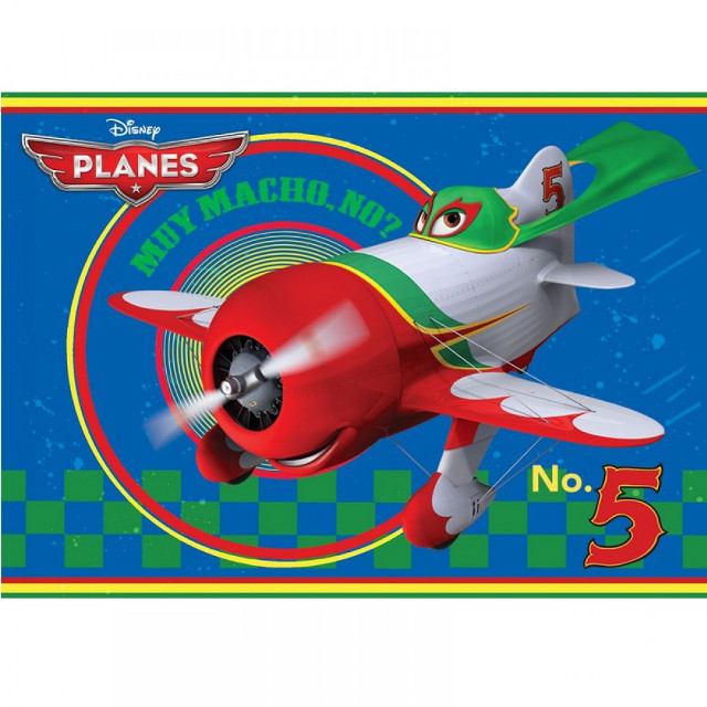 Cartoon airplane number 5 side free wallpaper for tablet - medium preview image