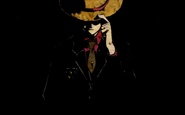 Man hat suit cellphone dark free wallpaper for desktop - medium preview image
