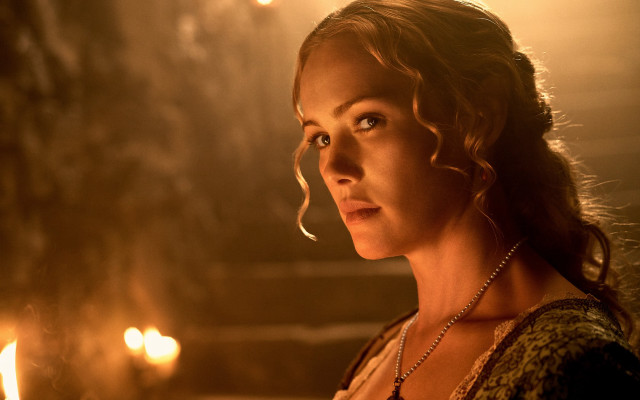 Woman dress staring distance candle free wallpaper for desktop - medium preview image